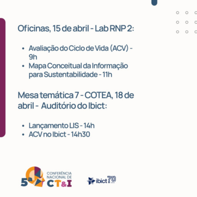 Confira as ações do Laboratório de Informação para Sustentabilidade (LIS) do Ibict nas comemorações dos 70 anos do Instituto