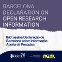 IMG - Ibict assina Declaração de Barcelona sobre Informação Aberta de Pesquisa