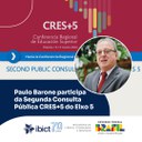 Paulo Barone participa da Segunda Consulta Pública CRES+5 do Eixo 5