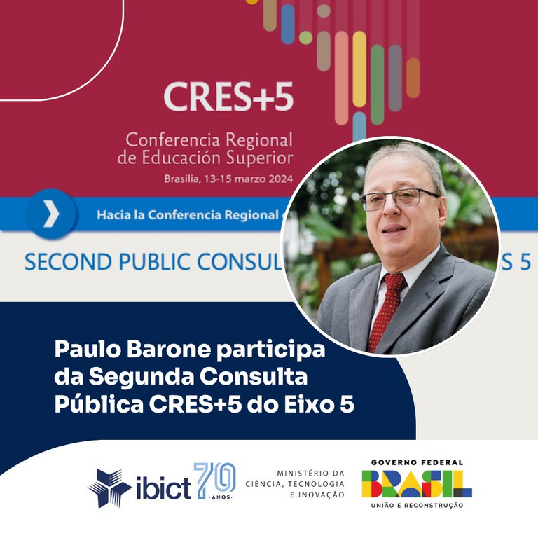 Paulo Barone participa da Segunda Consulta Pública CRES+5 do Eixo 5