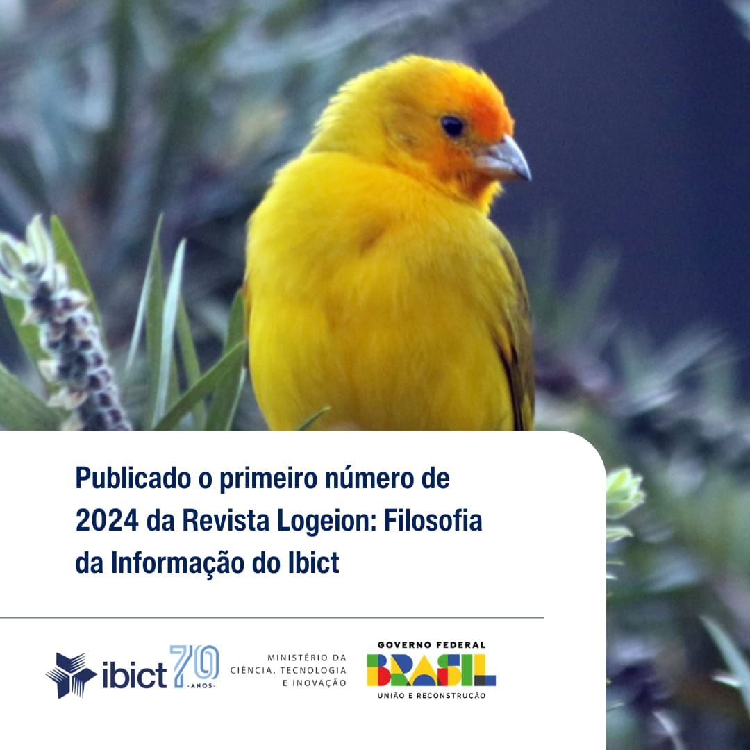 Publicado o primeiro número de 2024 da Revista Logeion: Filosofia da Informação do Ibict