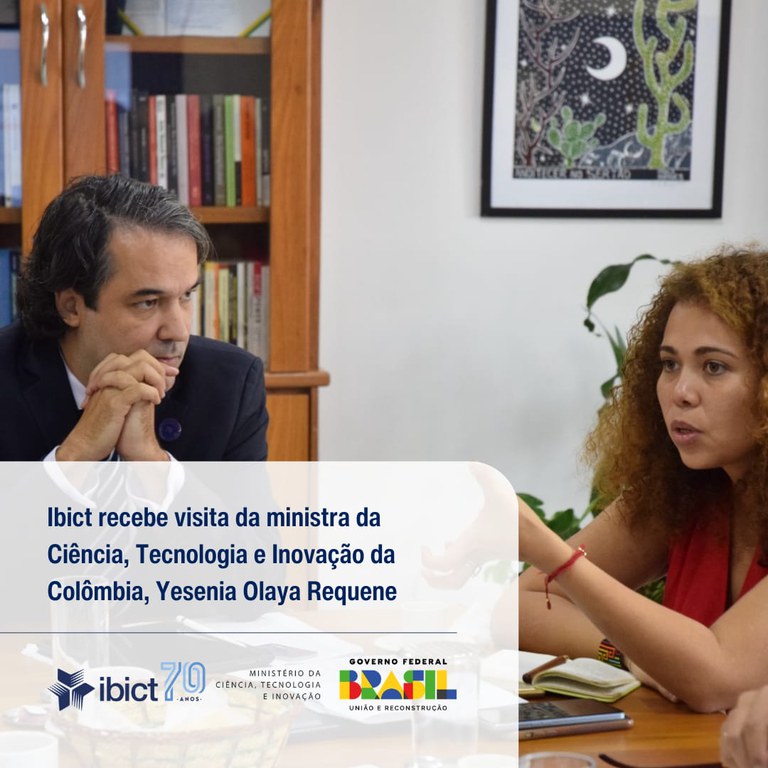 Ibict recebe visita da ministra da Ciência, Tecnologia e Inovação da Colômbia, Yesenia Olaya Requene