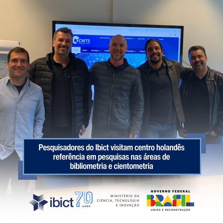 IMG -Pesquisadores do Ibict visitam centro holandês referência em pesquisas nas áreas de bibliometria e cientometria