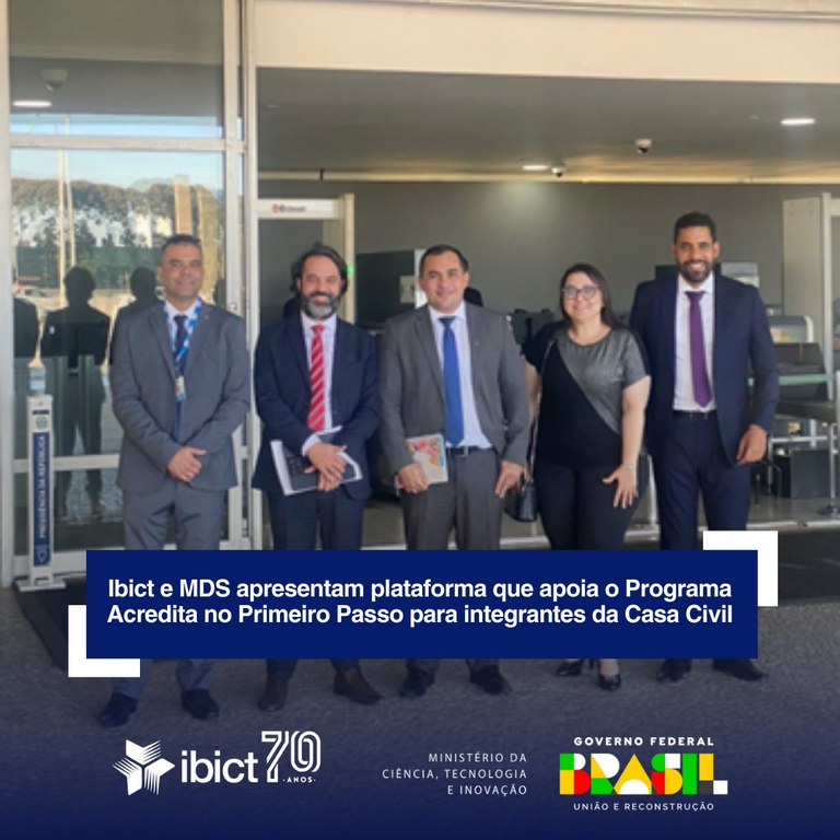 IMG - Ibict e MDS apresentam plataforma que apoia o Programa Acredita no Primeiro Passo para integrantes da Casa Civil