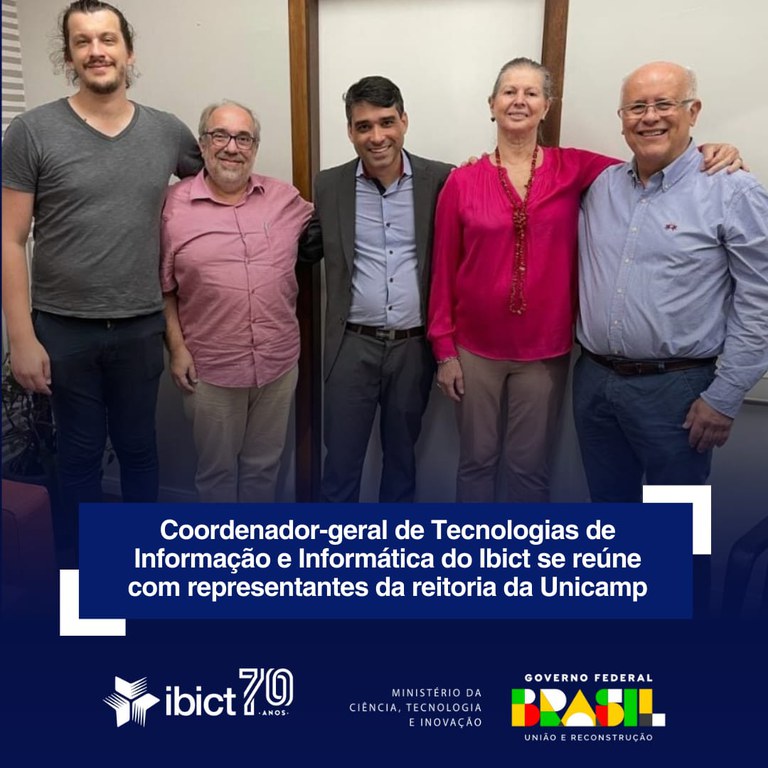Coordenador-geral de Tecnologias de Informação e Informática do Ibict se reúne com professores e representantes da reitoria da Unicamp