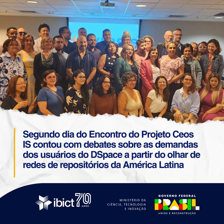 IMG - Segundo dia do Encontro do Projeto Ceos IS contou com debates sobre DSpace a partir do olhar de redes de repositórios da América Latina