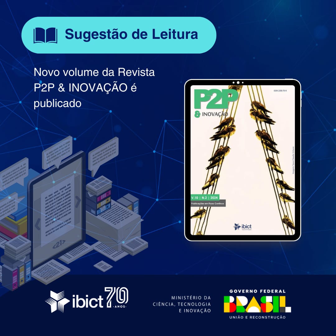 Sugestão de Leitura: Novo volume da Revista P2P & INOVAÇÃO é publicado