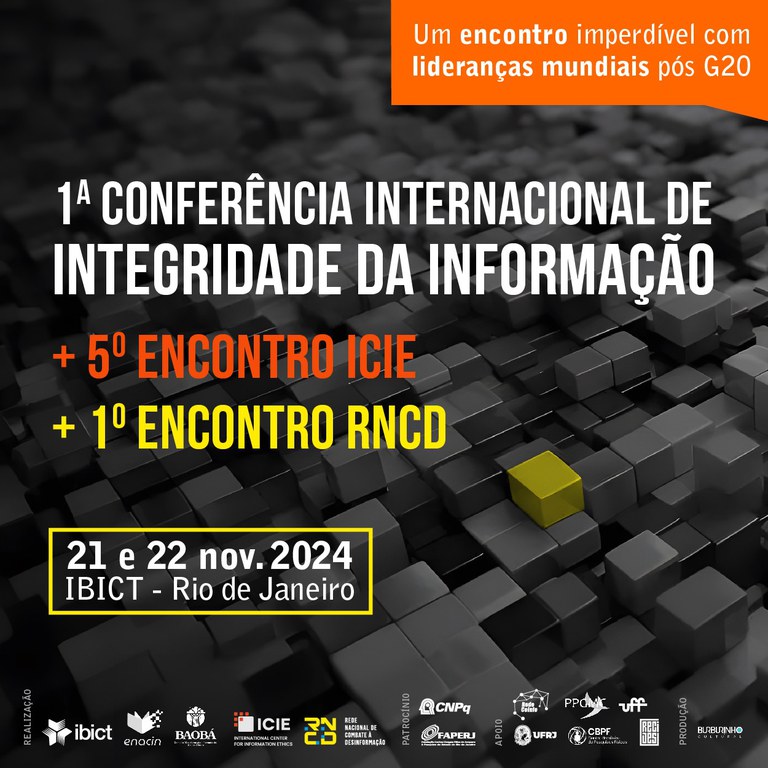 IMG - Conferência internacional reunirá especialistas no Rio de Janeiro para promover diálogo e colaboração em torno da integridade da informação