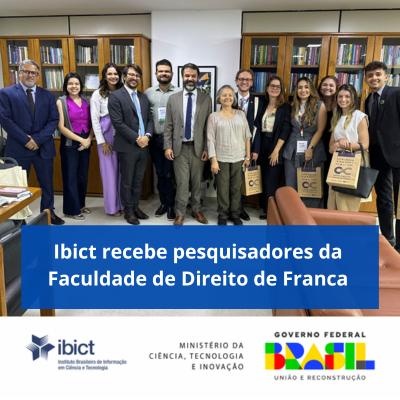 Ibict recebe pesquisadores da Faculdade de Direito de Franca