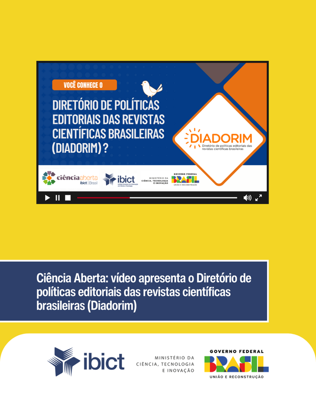 IMG - Ciência Aberta: vídeo apresenta o Diretório de políticas editoriais das revistas científicas brasileiras (Diadorim)