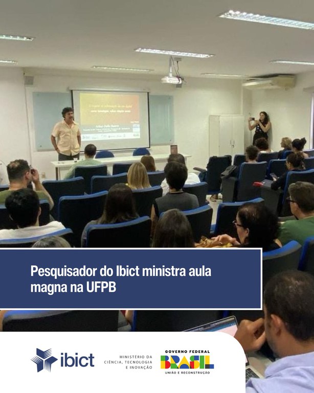 Pesquisador do Ibict ministra aula magna na UFPB