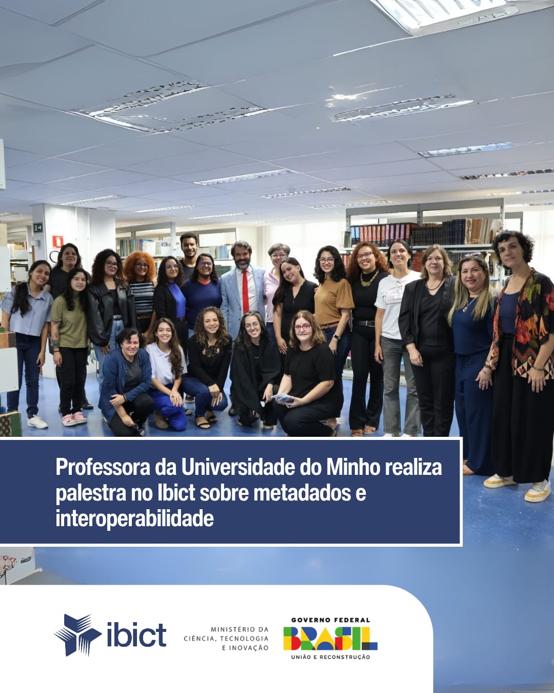 IMG -  Professora da Universidade do Minho realiza palestra no Ibict sobre metadados e interoperabilidade