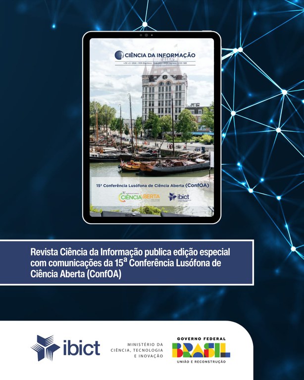 IMG -  Revista Ciência da Informação publica edição especial com comunicações da 15ª Conferência Lusófona de Ciência Aberta (ConfOA)