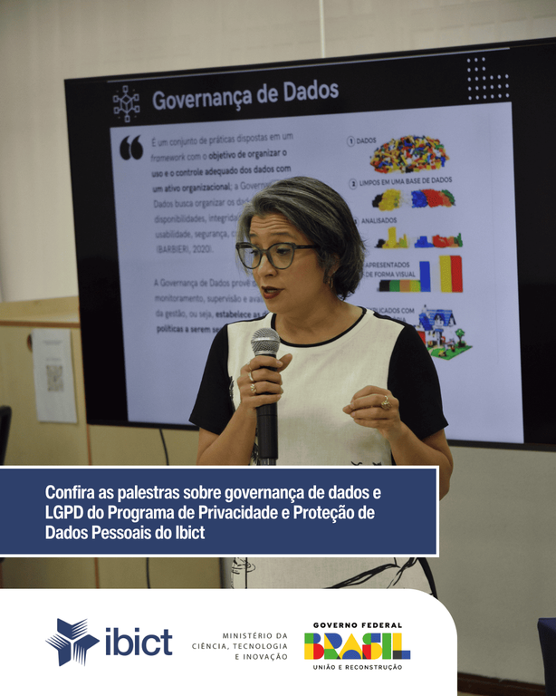 IMG - Confira as palestras sobre governança de dados e LGPD do Programa de Privacidade e Proteção de Dados Pessoais do Ibict