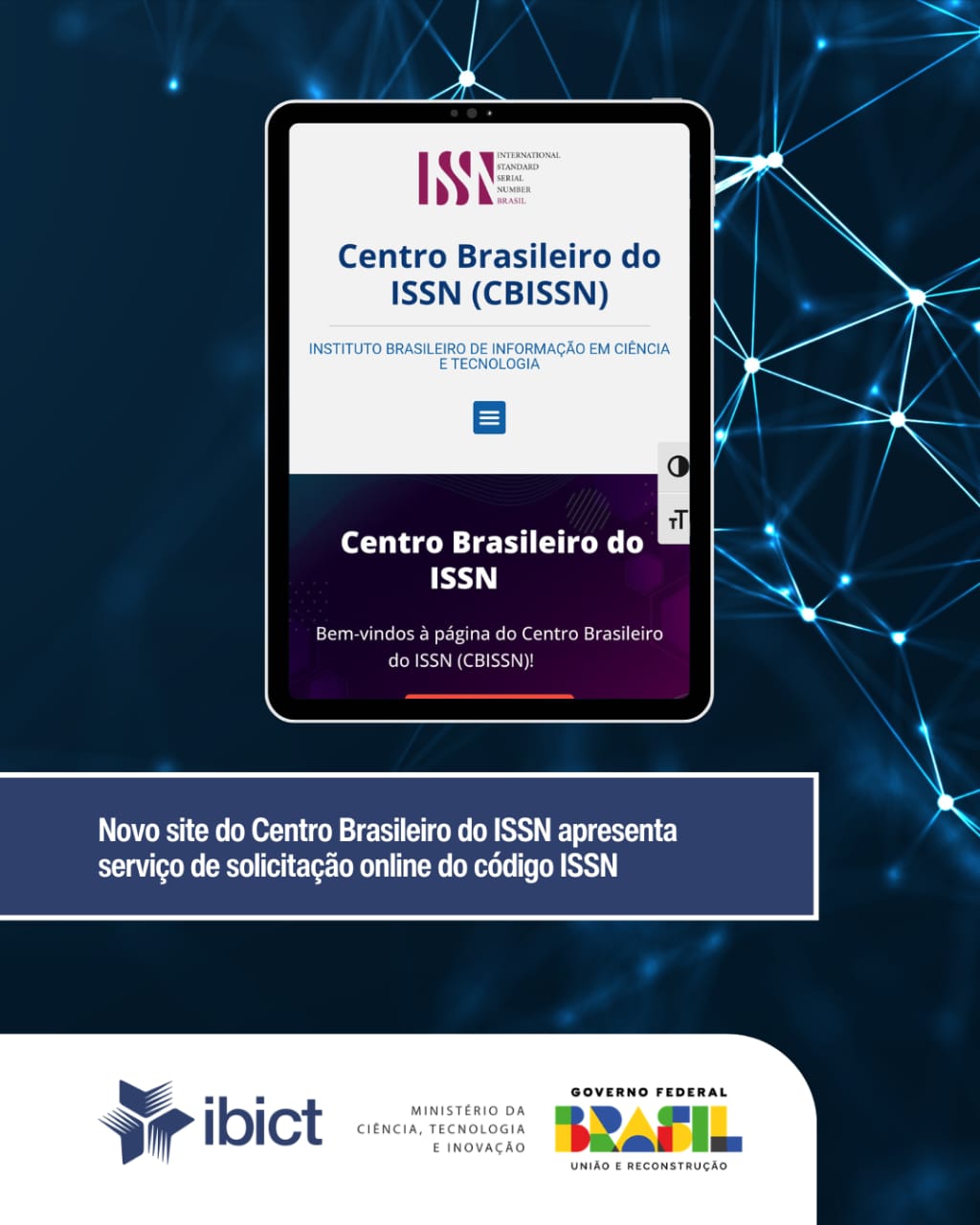 IMG - Novo site do Centro Brasileiro do ISSN apresenta serviço de solicitação online do código ISSN