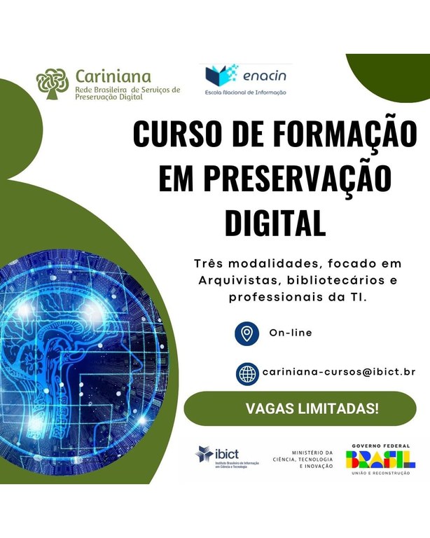 IMG - Programa de Formação em Preservação Digital oferece três cursos online em 2025