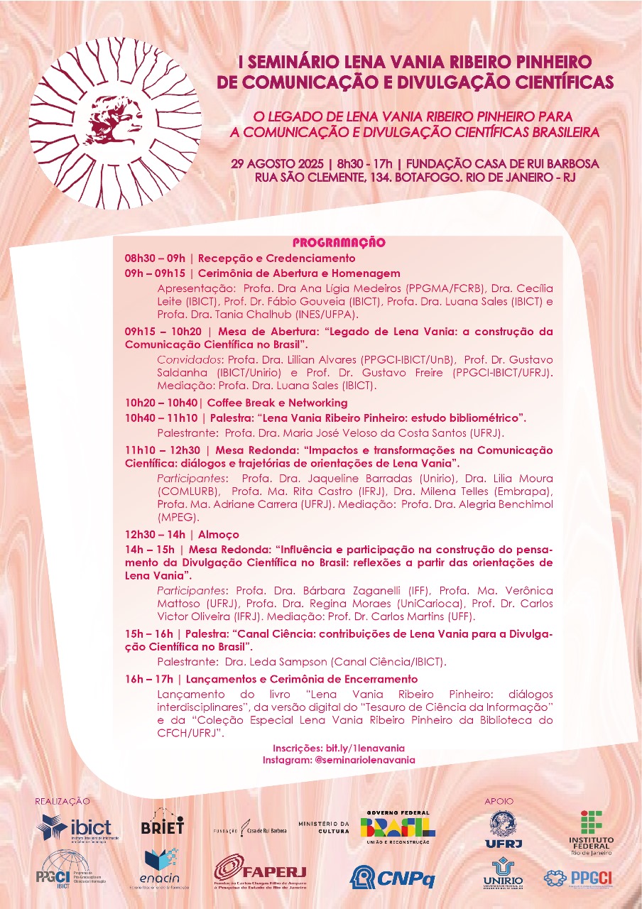 I Seminário Lena Vania discute legado e lança obras sobre comunicação científica