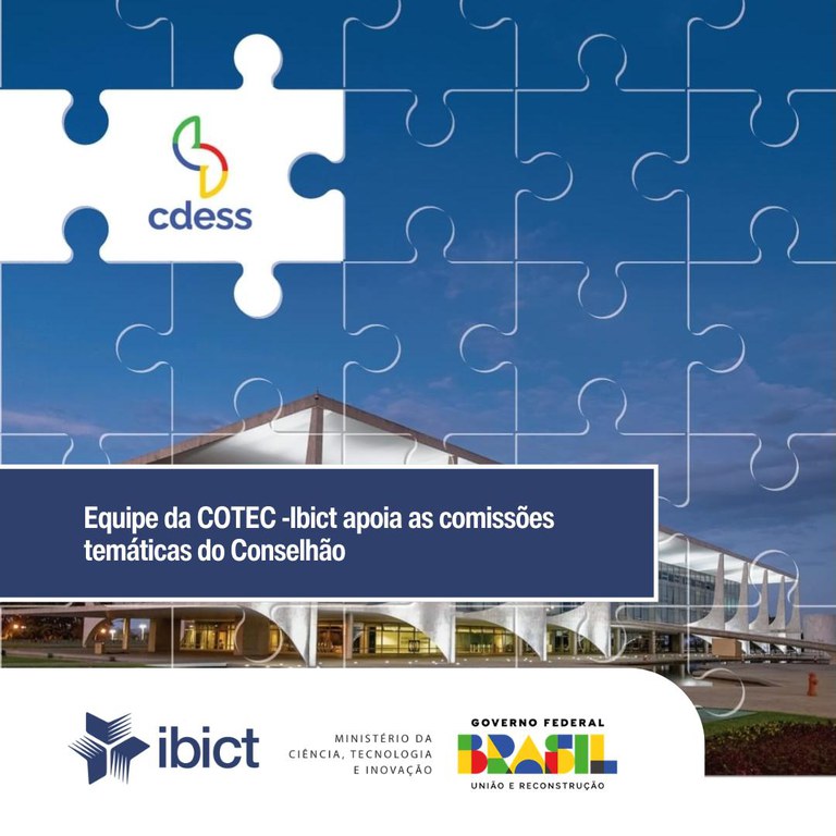 IMG -  Equipe da COTEC -Ibict apoia as comissões temáticas do Conselhão