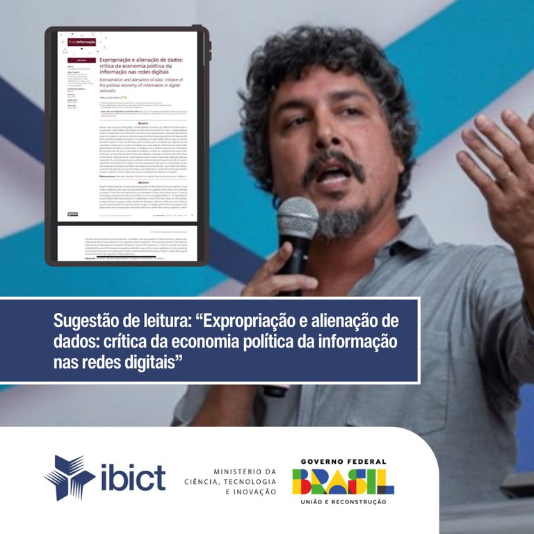 Sugestão de leitura: “Expropriação e alienação de dados: crítica da economia política da informação nas redes digitais”