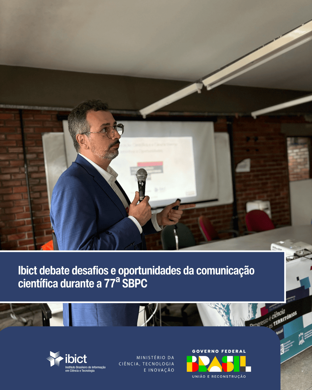 IMG - Ibict debate desafios e oportunidades da comunicação científica durante a 77ª SBPC