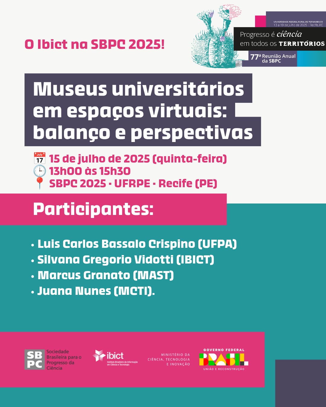 IMG -  Ibict participa de mesa-redonda sobre museus universitários em espaços virtuais