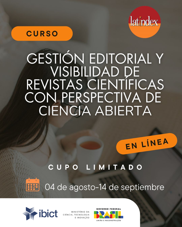 IMG - Centro Braslleiro do Latindex convida equipes editoriais a participarem do curso anual de gestão editorial e visibilidade de revistas científicas