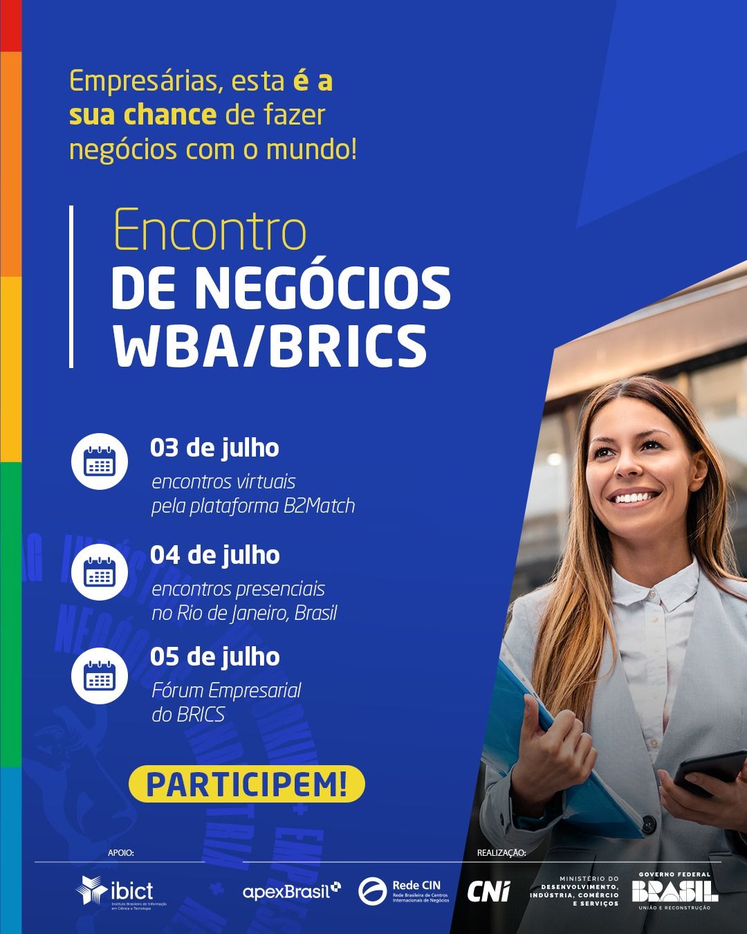 IMG -  Participe do Encontro de Negócios WBA/BRICS, que acontece às margens da Cúpula do BRICS
