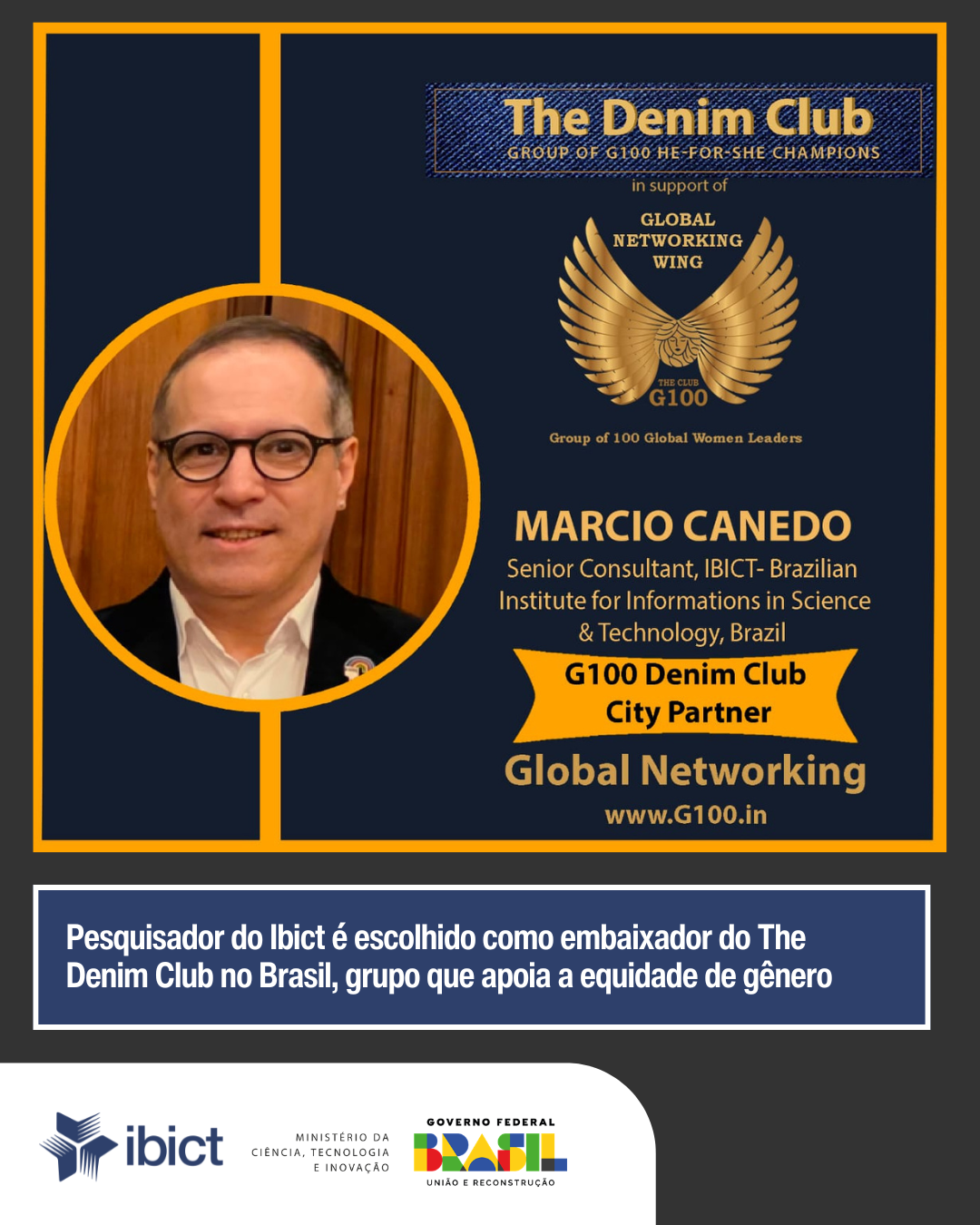 IMG- Pesquisador do Ibict é escolhido como embaixador do The Denim Club no Brasil, grupo que apoia a equidade de gênero