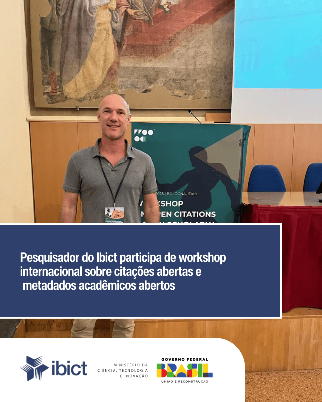 IMG - Pesquisador do Ibict participa de workshop internacional sobre citações abertas e metadados acadêmicos abertos