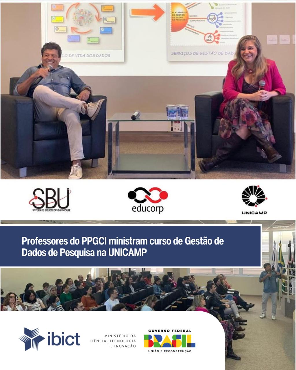 Professores do PPGCI ministram curso de Gestão de Dados de Pesquisa na UNICAMP