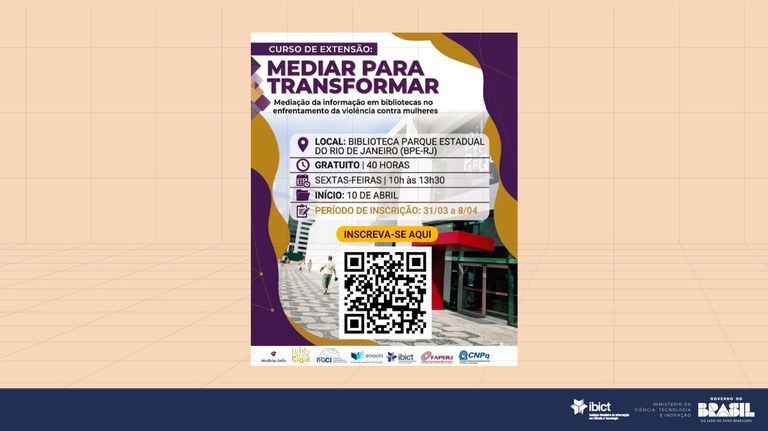 Pesquisadora do Ibict promove curso de extensão sobre mediação da informação e enfrentamento da violência contra as mulheres