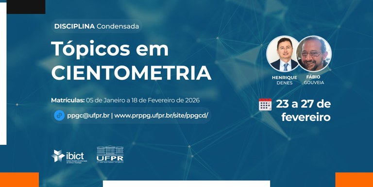 Ibict oferece disciplina condensada em Cientometria