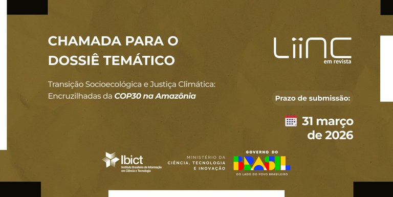 Liinc em Revista está com chamada aberta para o próximo dossiê temático