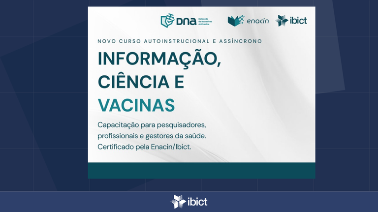 Informação em saúde é tema de novo curso lançado pelo Ibict