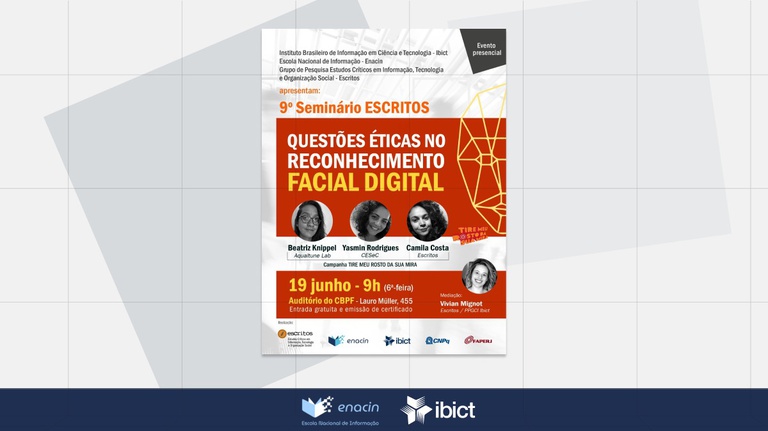 9º Seminário Escritos debate desafios éticos do reconhecimento facial digital