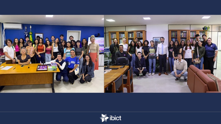 Estudantes do IFB conhecem processos de editoração científica durante visita ao Ibict