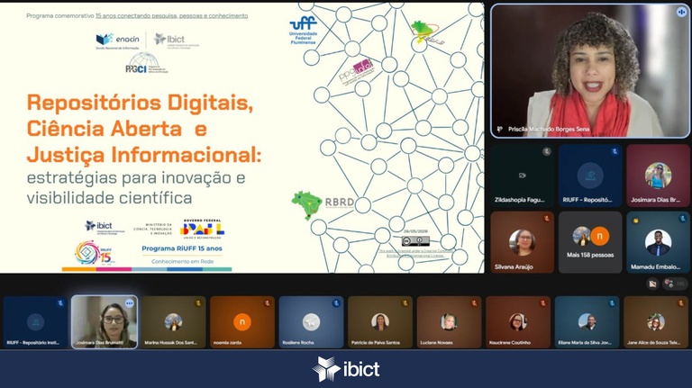IMG - Ibict participa das comemorações dos 15 anos do RiUFF com palestra sobre repositórios, Ciência Aberta e Justiça Informacional