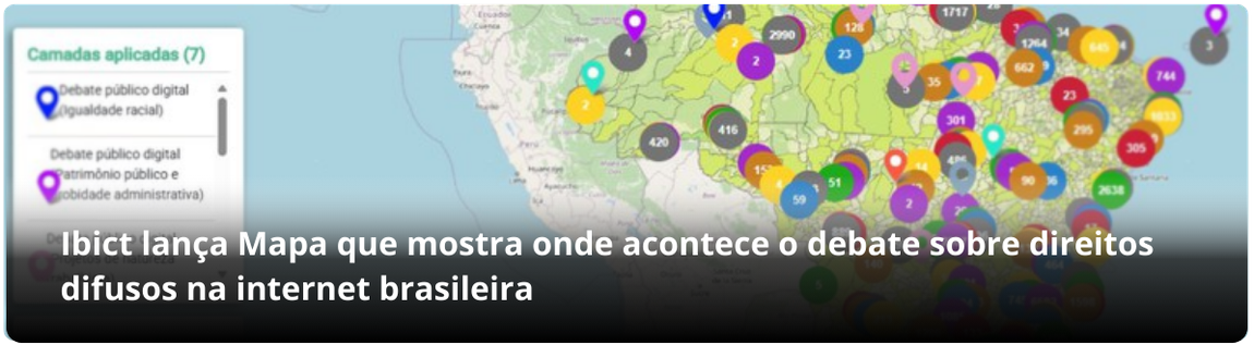 Mapa internet brasileira