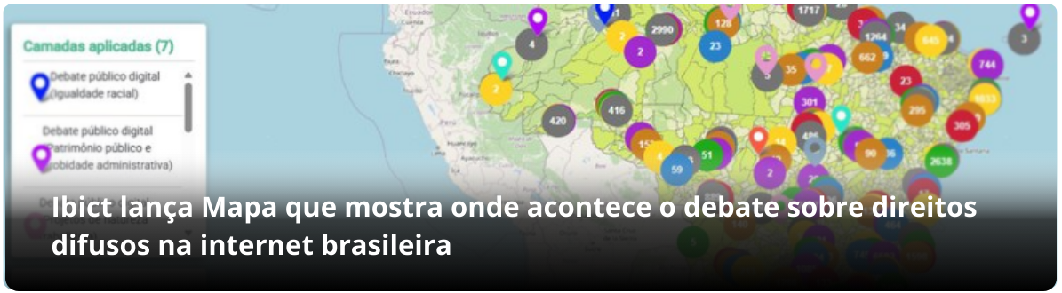 Banner com mapa e pins