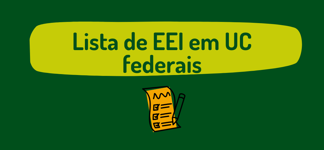 Card direcionando para página "Lista de EEI em UC Federais"