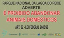 Placa abandono de animais - Parna Lagoa do Peixe.jpeg