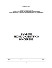 Boletim Técnico-científico do CEPENE/ICMBio No 17.