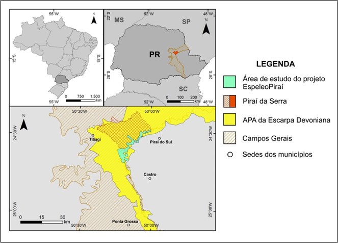 Mapa Projeto EspeleoPirai