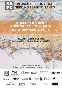 Cartaz 2a Reunião Regional da SBPC, UFES.