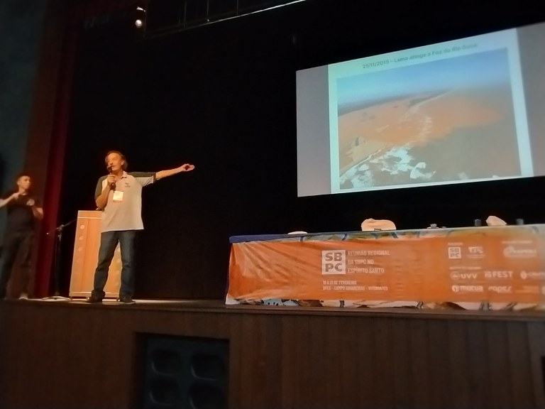 Coordenador do Centro TAMAR/ICMBio, Joca Thomé, na Mesa-redonda da SBPC dia 21.02: ‘Rio Doce: o que aprendemos?’