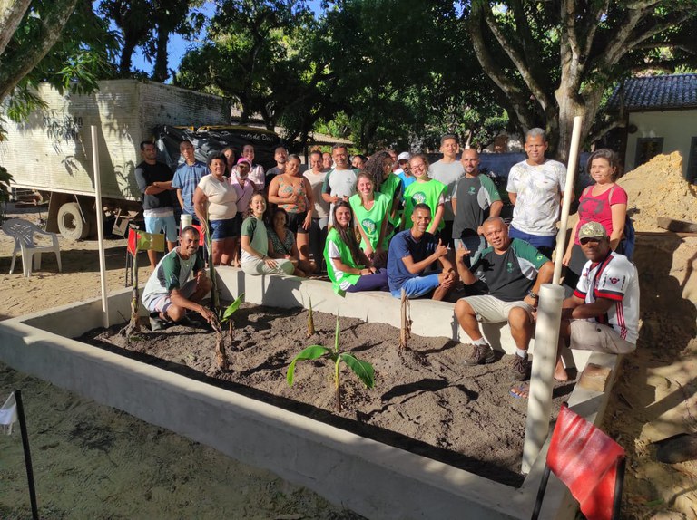 Mutirão realizado na Base Avançada do TAMAR/ICMBio em Caravelas-BA