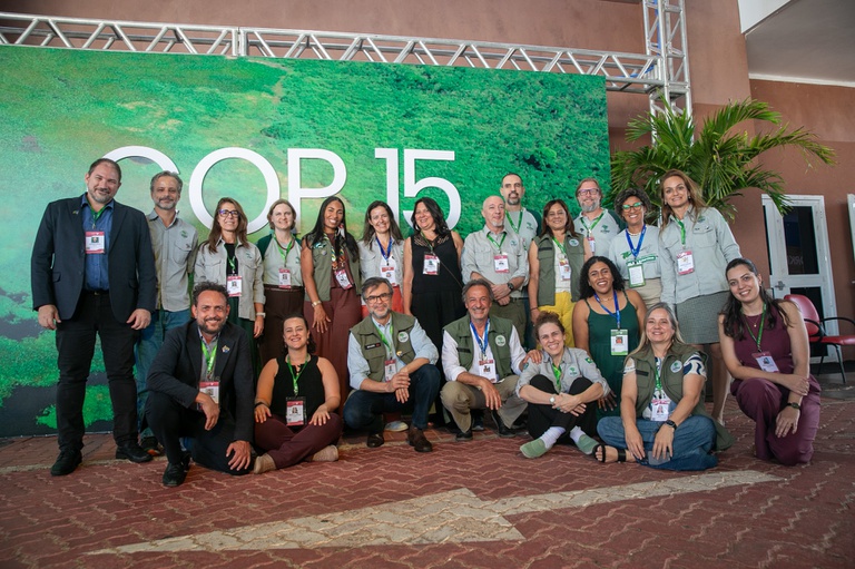 Equipe do ICMBio formada por Centros Nacionais de Pesquisa e Conservação e Presidência