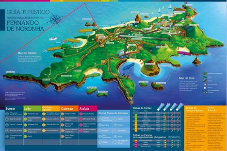 Mapa ICMBio APA e Parna de Fernando de nOronha-PE.