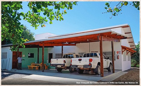 Base reformada do Centro TAMAR/ICMBio em Guriri, São Mateus-ES