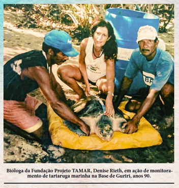 Denise Rieth, ex-gestora da Base de Guriri, em São Mateus-ES.